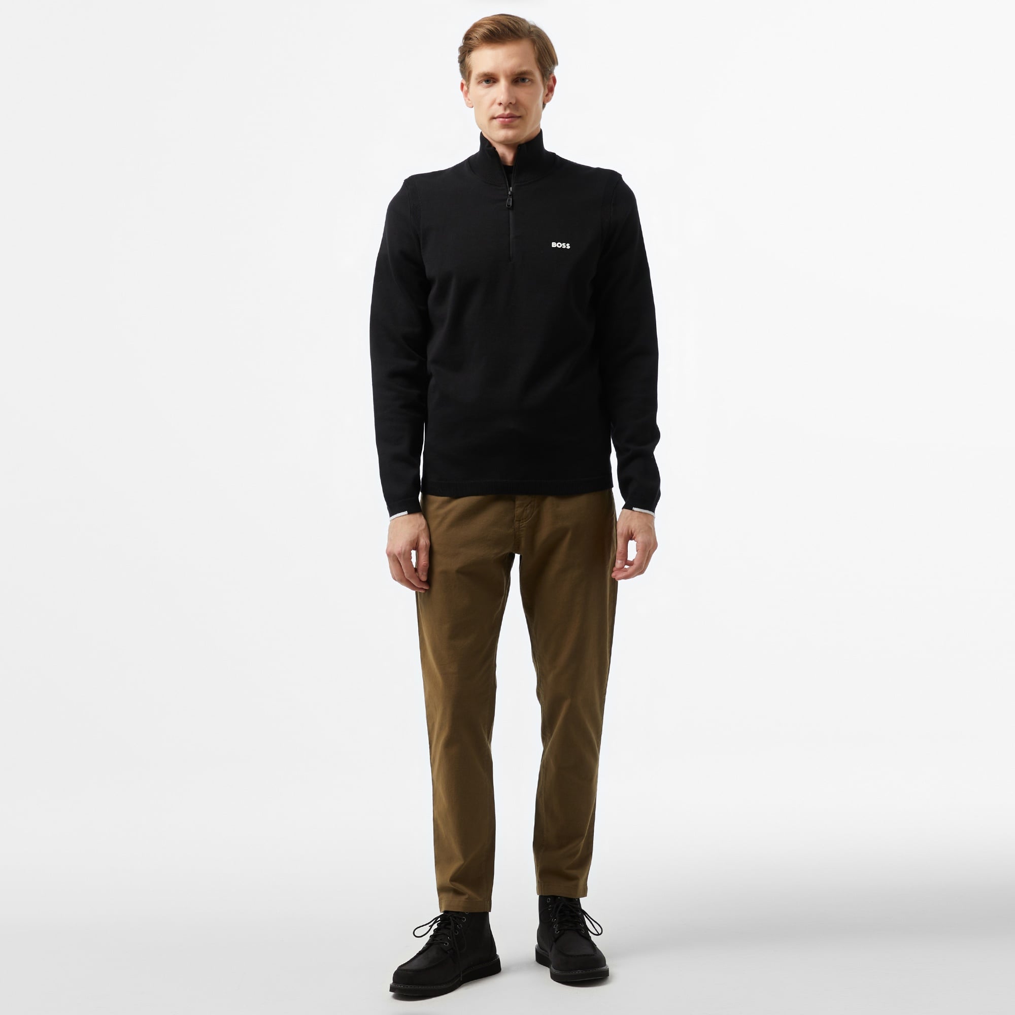 Boss Erkek Siyah Kazak