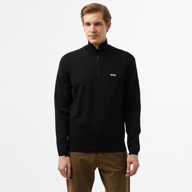  Boss Erkek Siyah Kazak