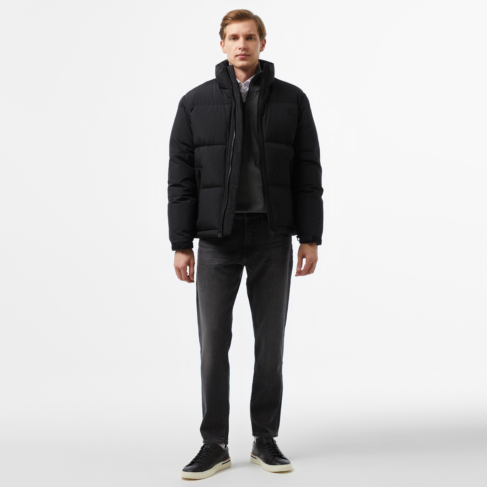 Hugo Erkek Siyah Mont