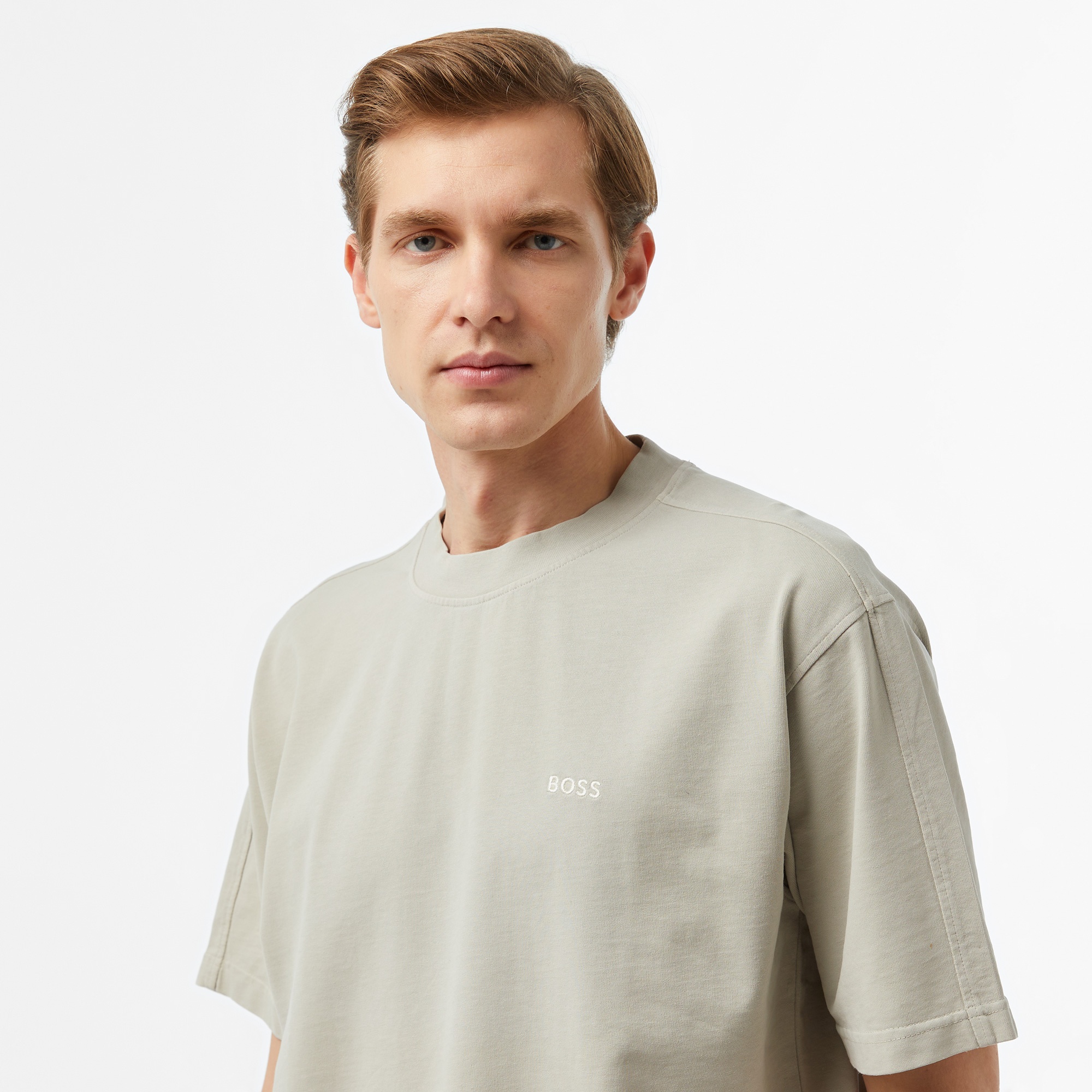 Boss Erkek Bej T-Shirt