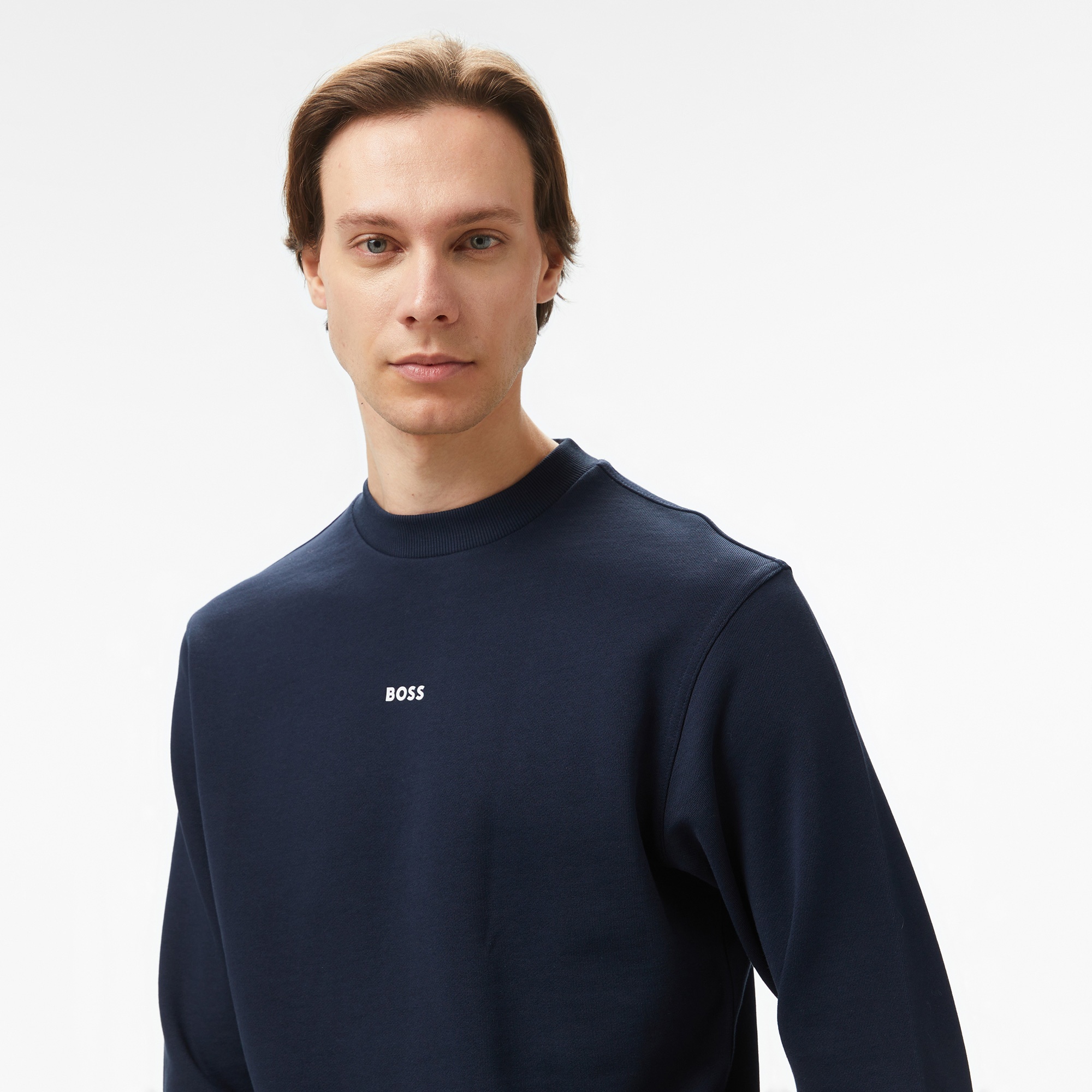 Boss Erkek Mavi Sweatshirt