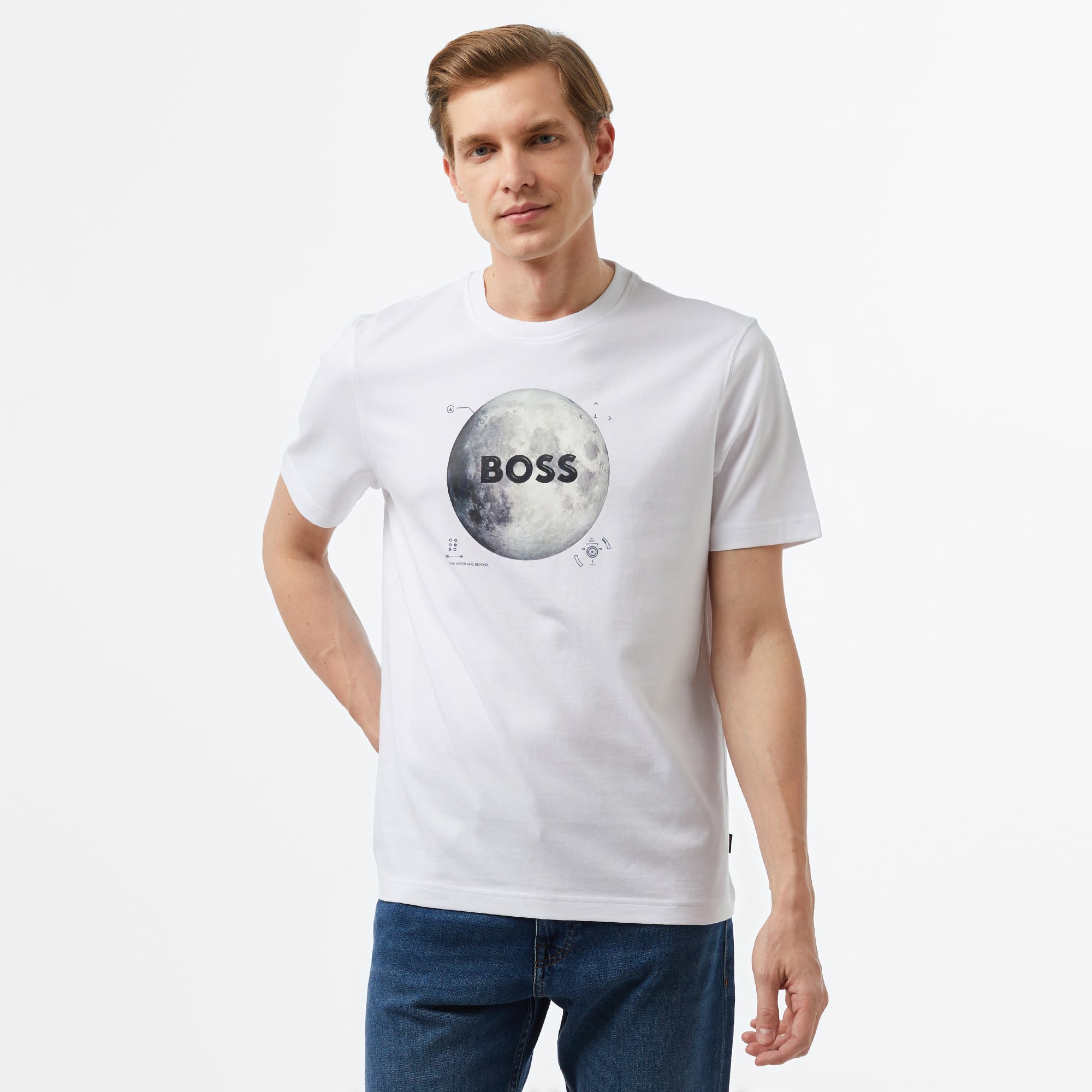  Boss Erkek Beyaz T-Shirt