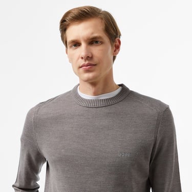  Boss Avac Erkek Gri Kazak