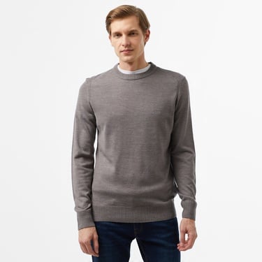  Boss Avac Erkek Gri Kazak