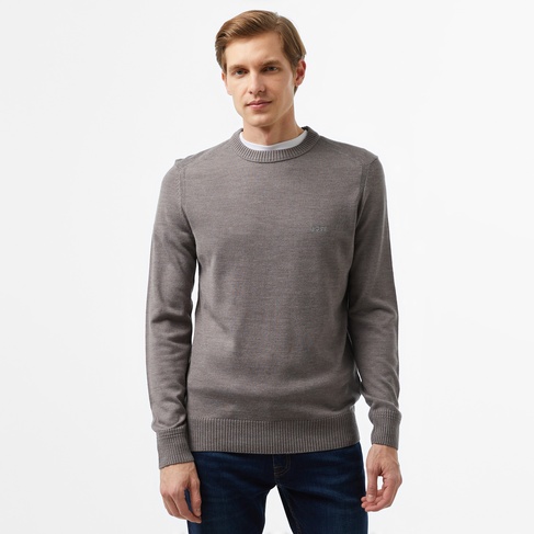  Boss Avac Erkek Gri Kazak