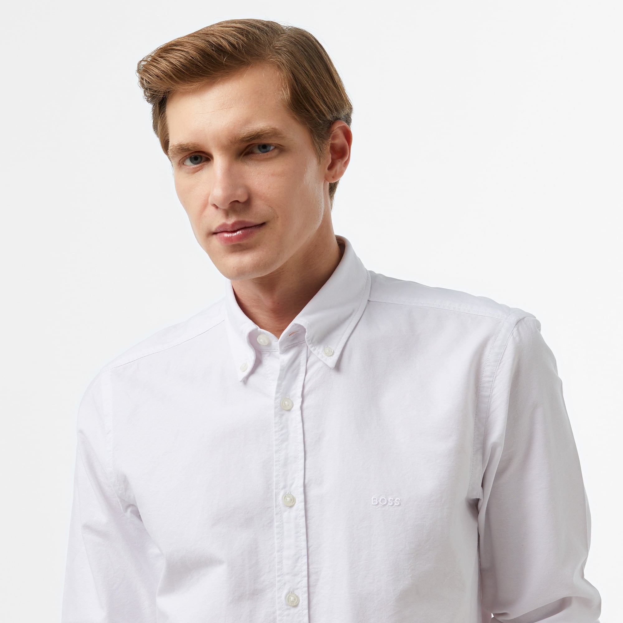 Boss Rickert Erkek Beyaz Gömlek