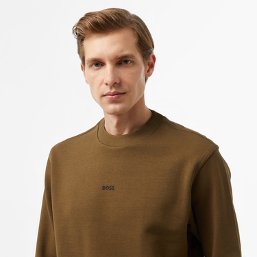  Boss Erkek Yeşil Sweatshirt