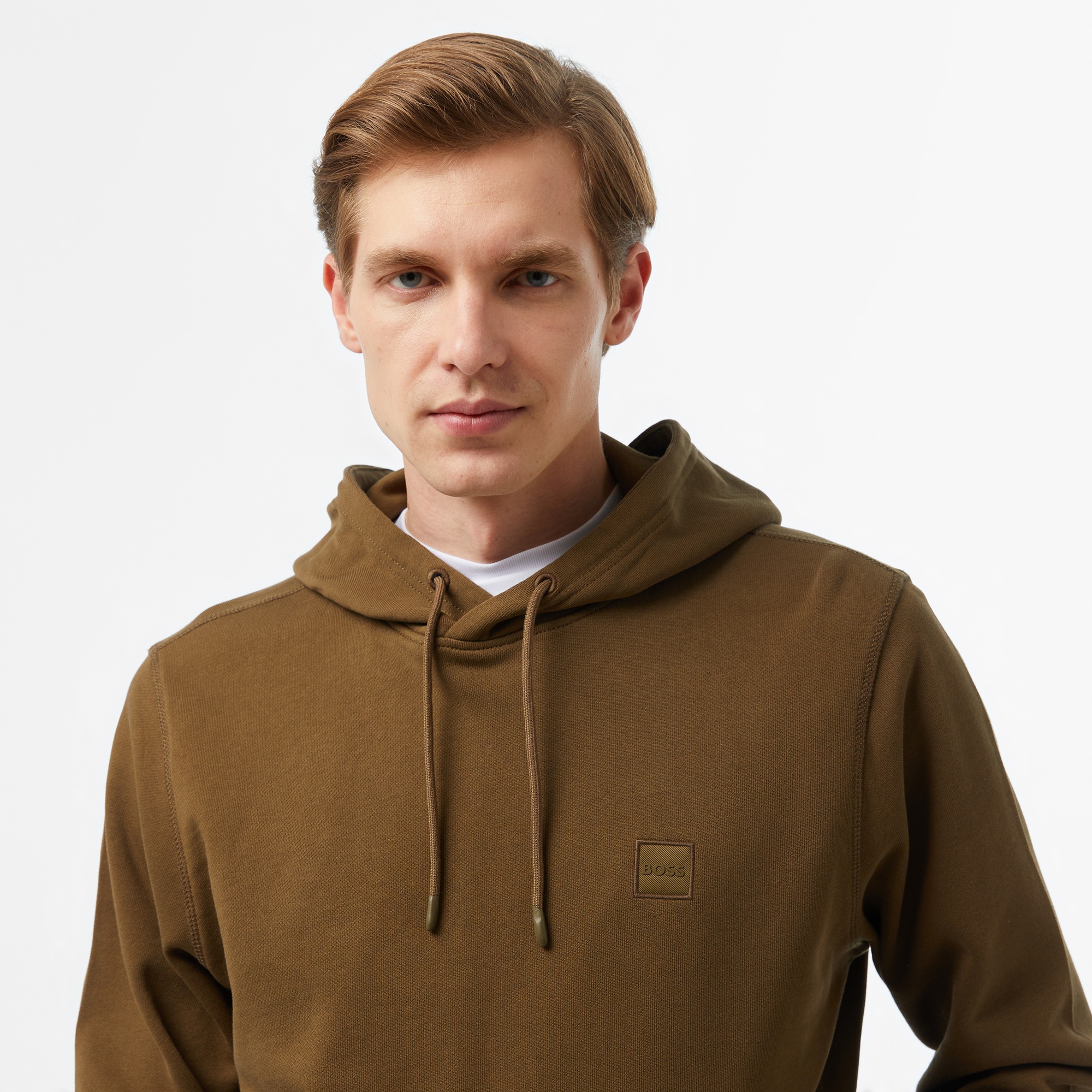 Boss Erkek Yeşil Hoodie