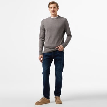  Boss Avac Erkek Gri Kazak