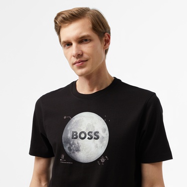  Boss Erkek Siyah T-Shirt