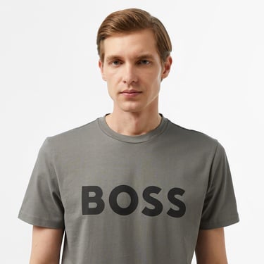  Boss Thinking Erkek Gri T-Shirt