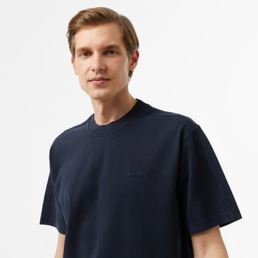  Boss Erkek Mavi T-Shirt