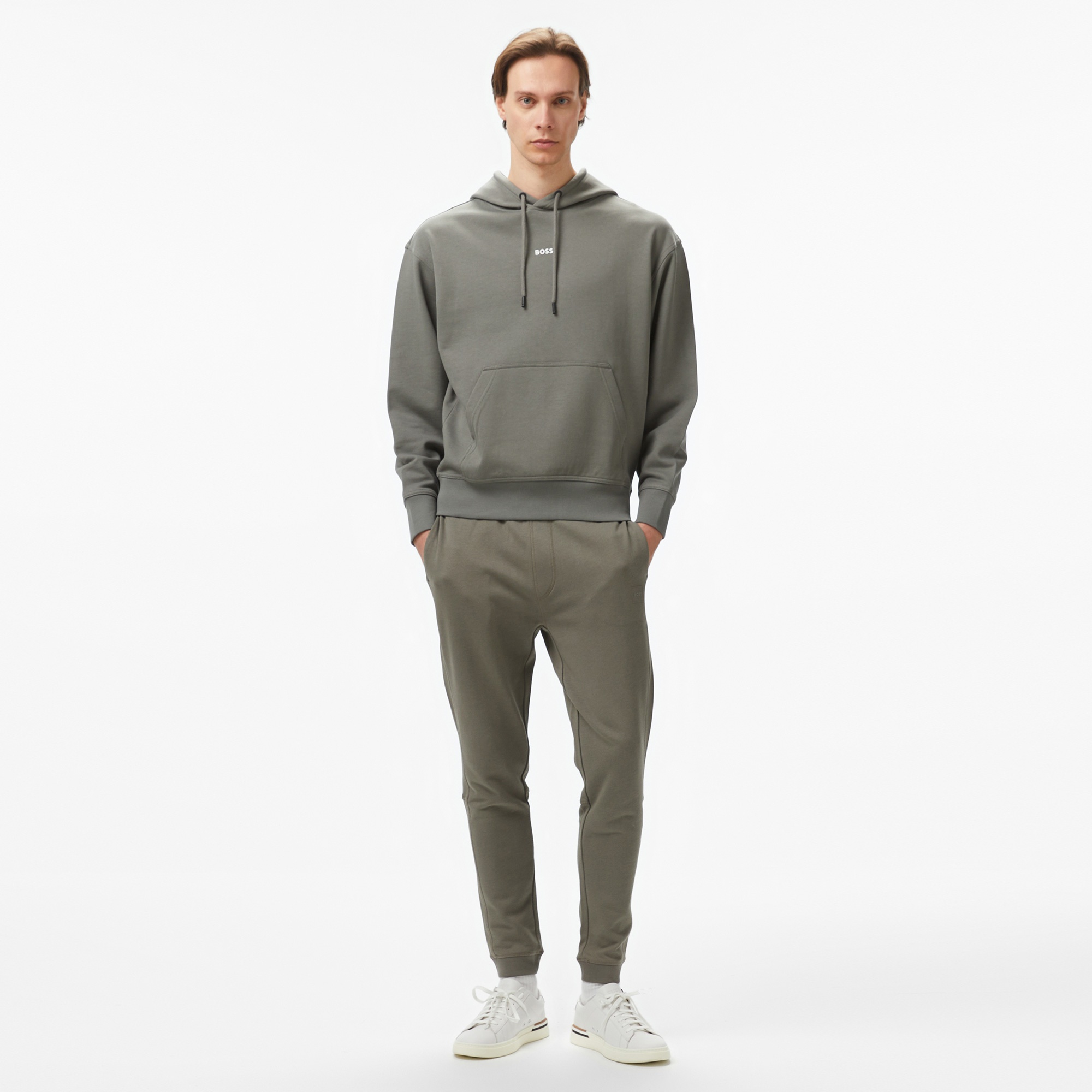 Boss Erkek Gri Sweatshirt