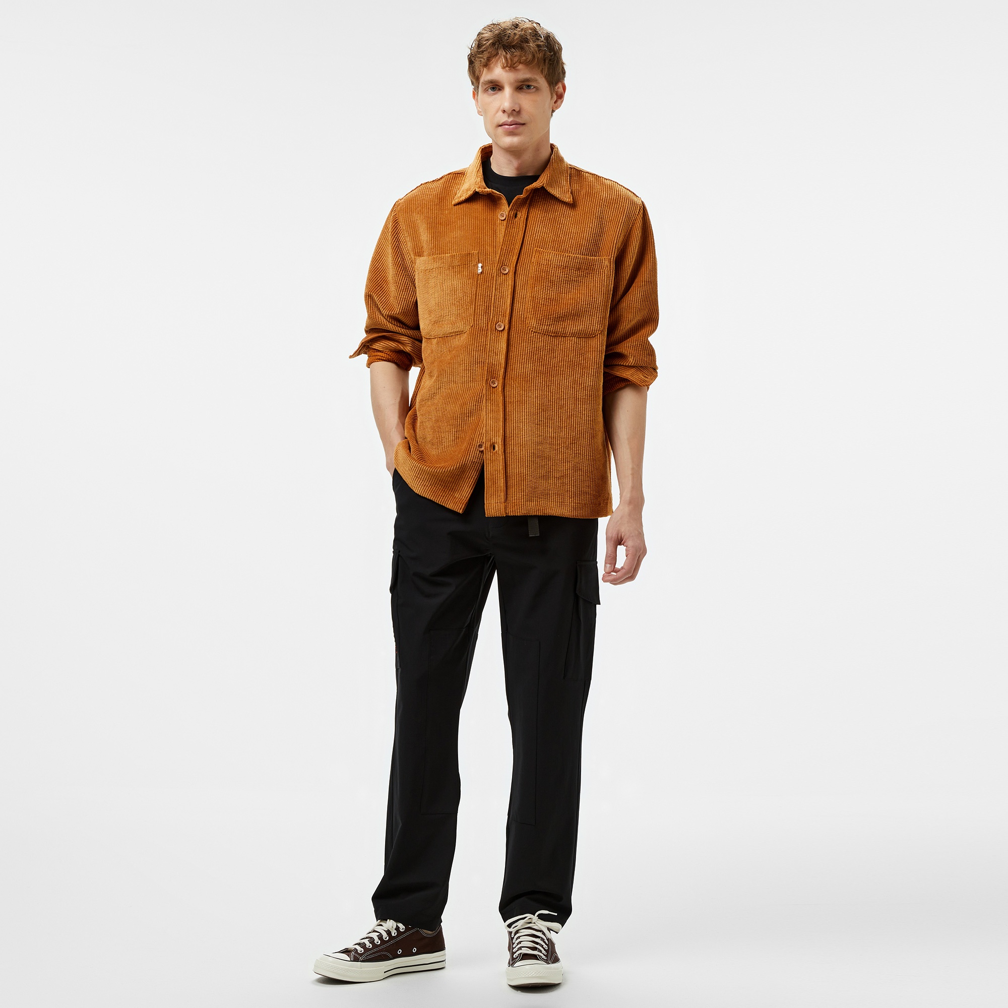 UNITED4 Erkek Kahverengi Gömlek