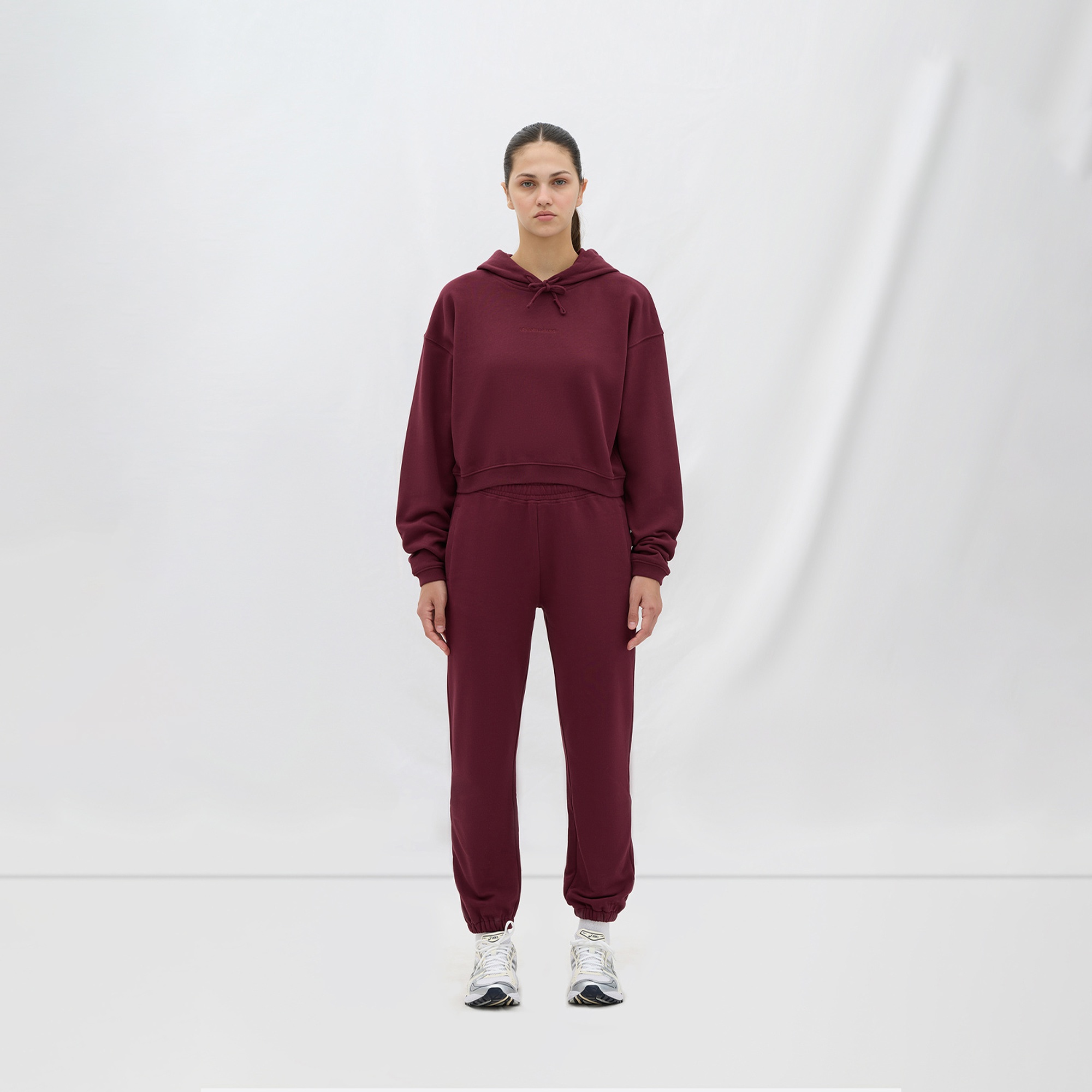 Les Benjamins Essential Kadın Bordo Hoodie