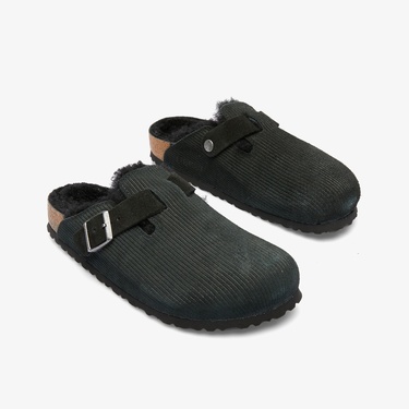  Birkenstock Boston Teddy Vl Gepragt Erkek Siyah Terlik