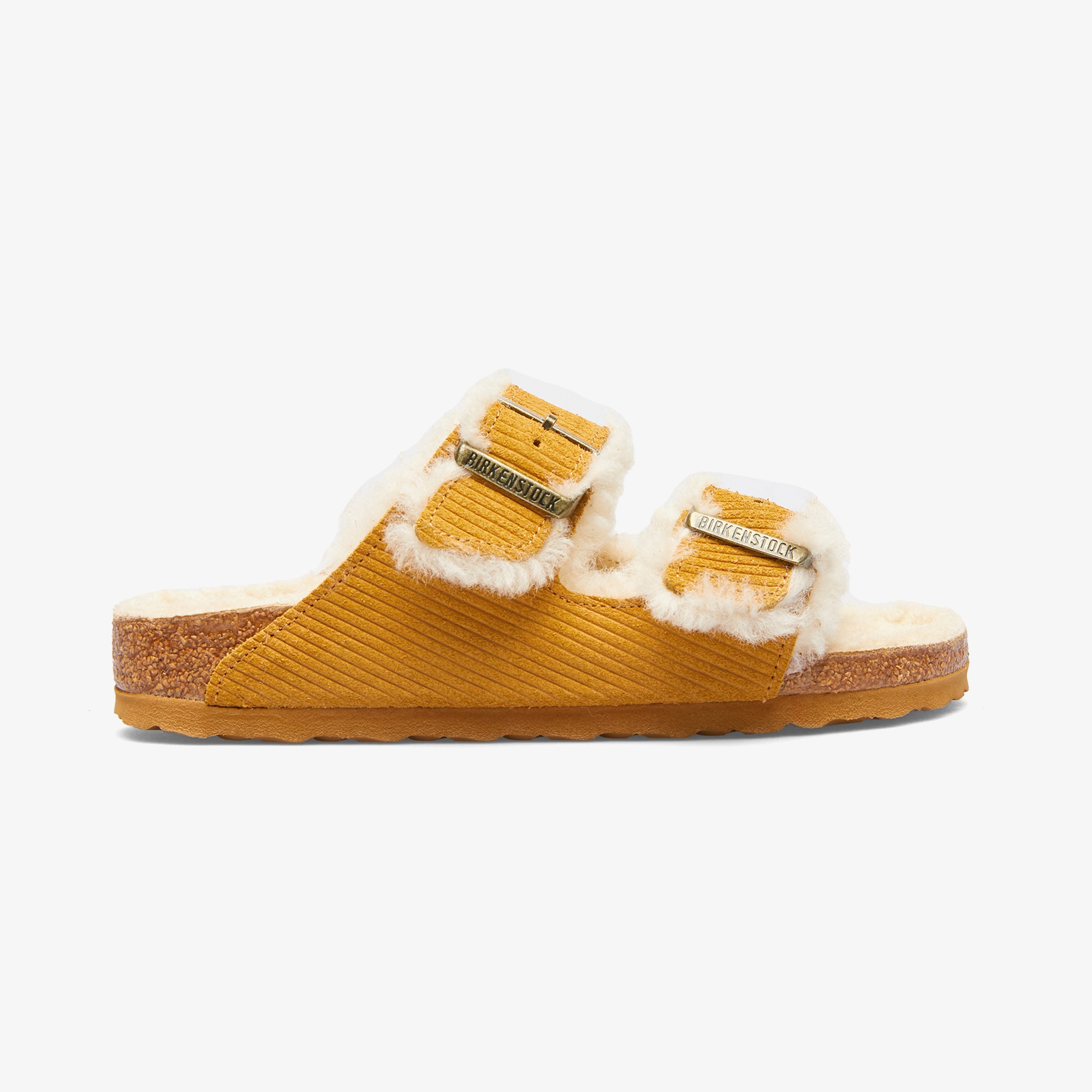 Birkenstock Arizona Teddy Vl Gepragt Laf Kadın Kahverengi Terlik