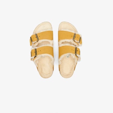  Birkenstock Arizona Teddy Vl Gepragt Laf Kadın Kahverengi Terlik