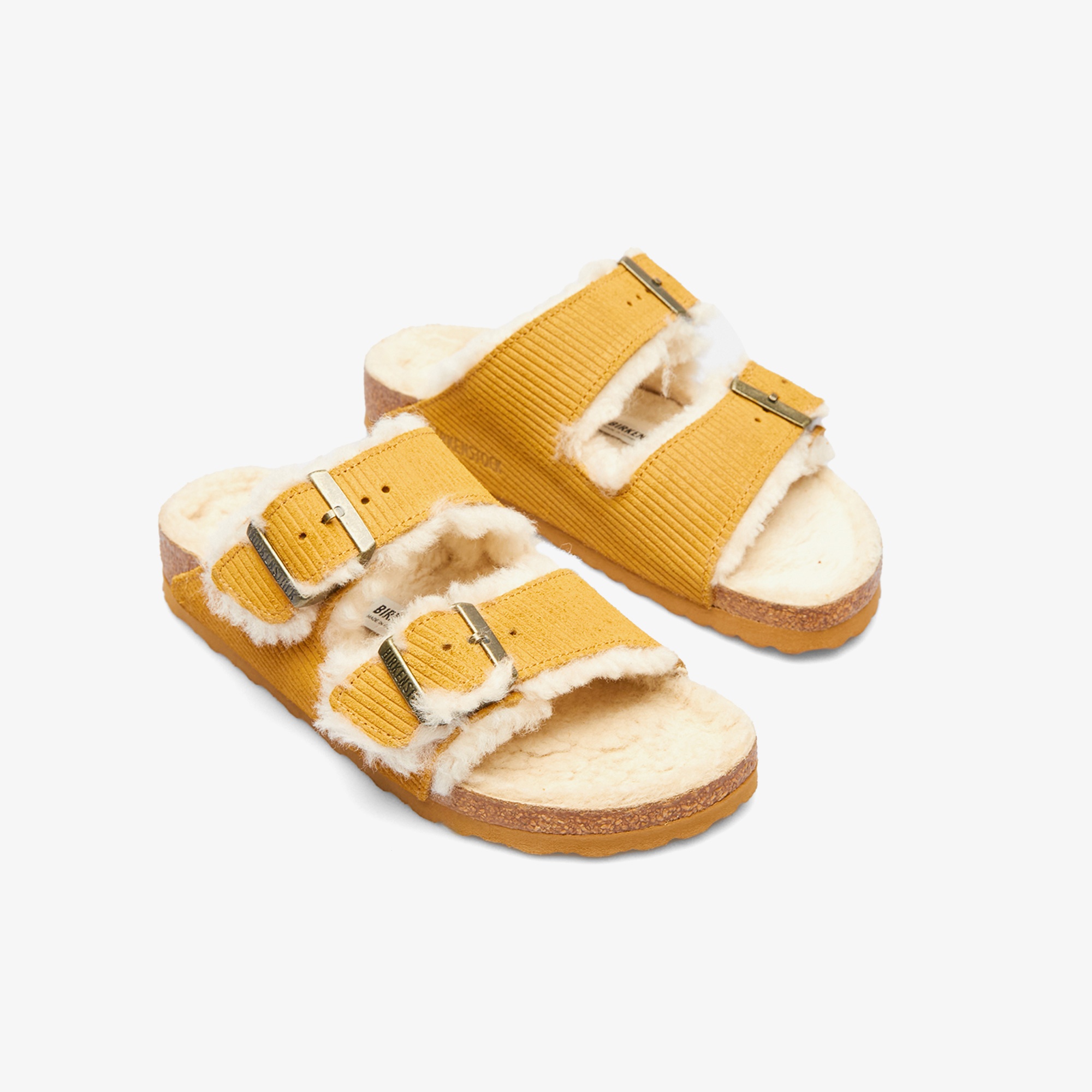 Birkenstock Arizona Teddy Vl Gepragt Laf Kadın Kahverengi Terlik