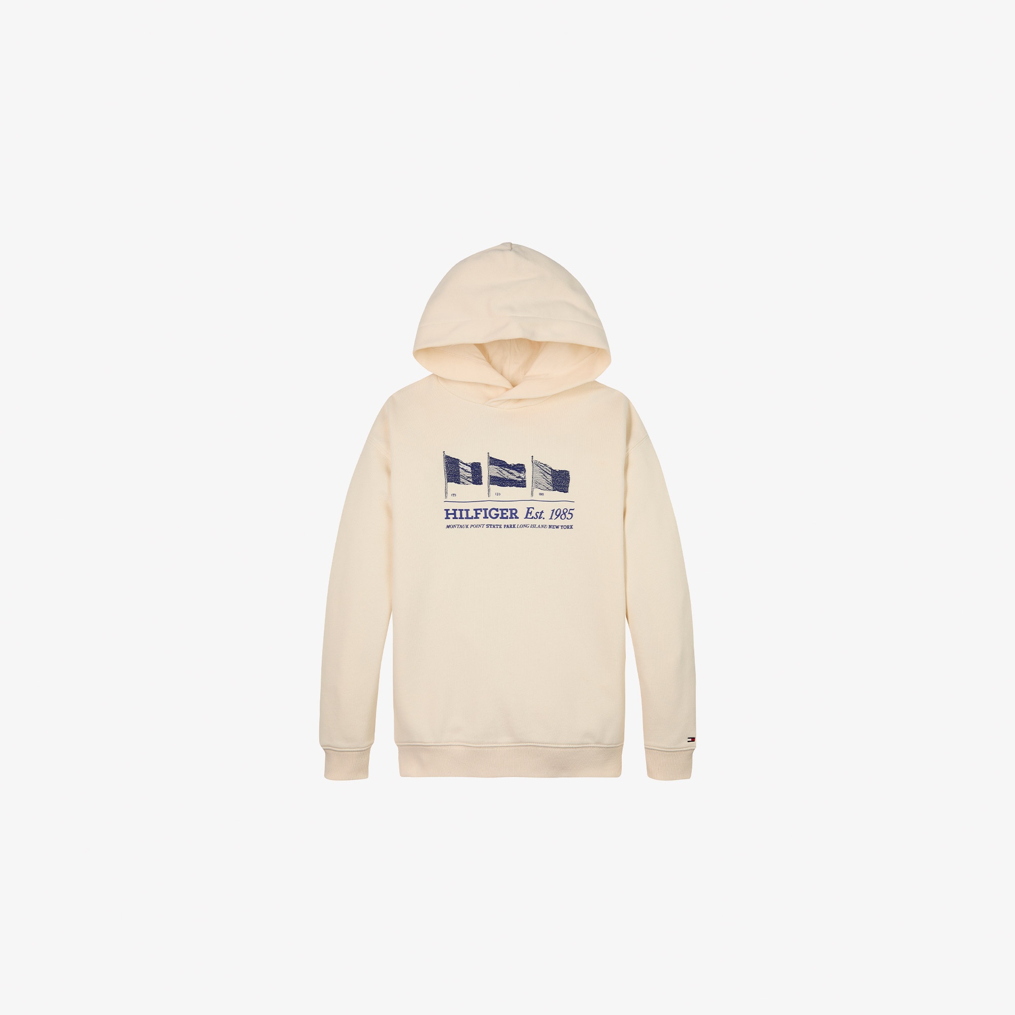 Tommy Hilfiger Waving Flag Çocuk Bej Hoodie