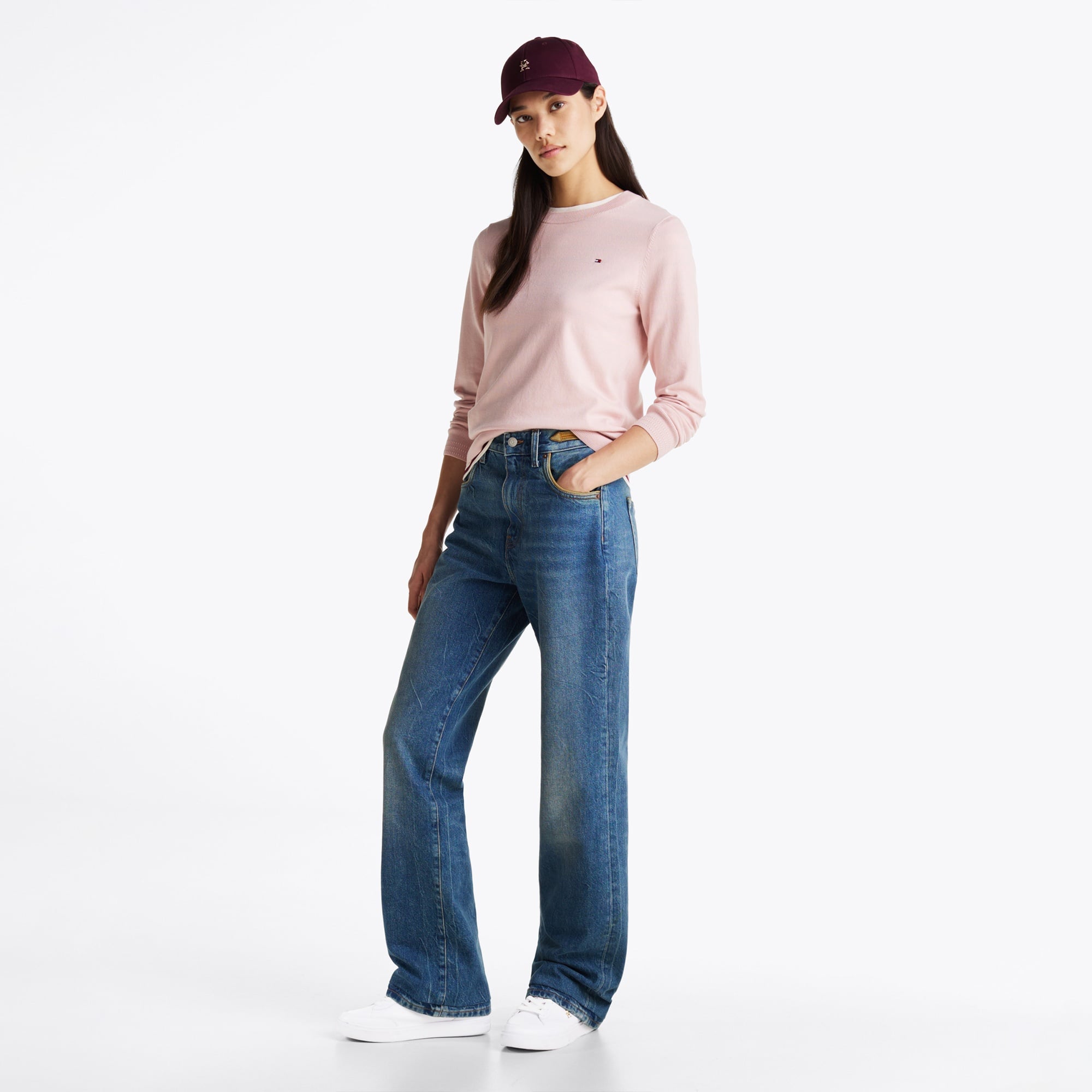 Tommy Hilfiger Essential Chic Court Rwb Kadın Beyaz Spor Ayakkabı