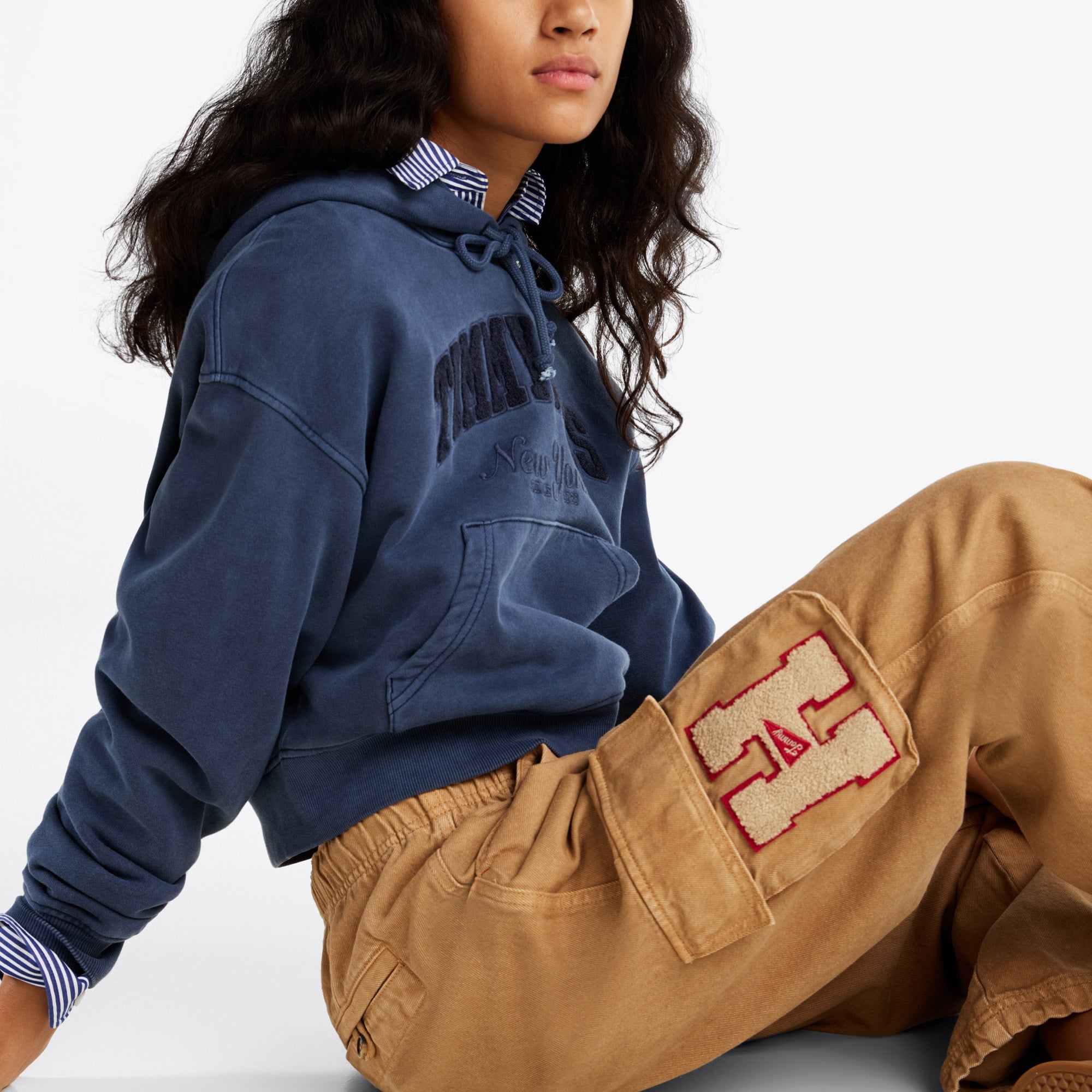 Tommy Hilfiger Rlx Cargo Canvas Kadın Kahverengi Pantolon