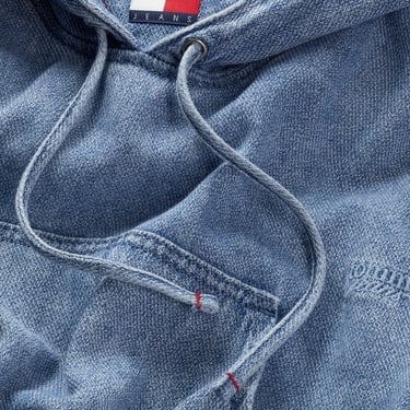  Tommy Hilfiger Tjw Denim Cropped Kadın Mavi Hoodie