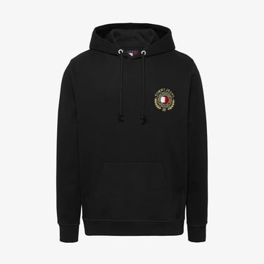  Tommy Hilfiger Tjm Reg Tommy Crest Erkek Siyah Hoodie