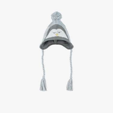  New Era Trapper Çocuk Gri Bere