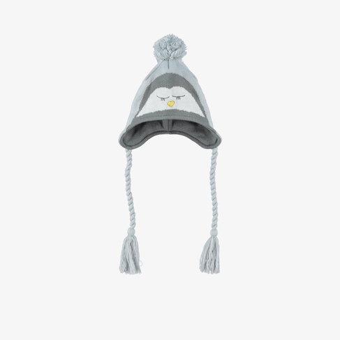  New Era Trapper Çocuk Gri Bere