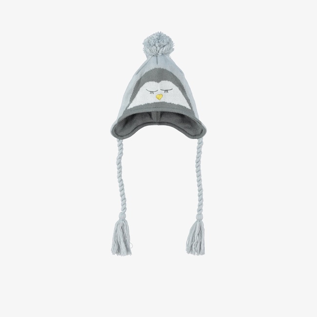  New Era Trapper Çocuk Gri Bere