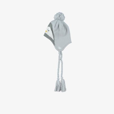  New Era Trapper Çocuk Gri Bere