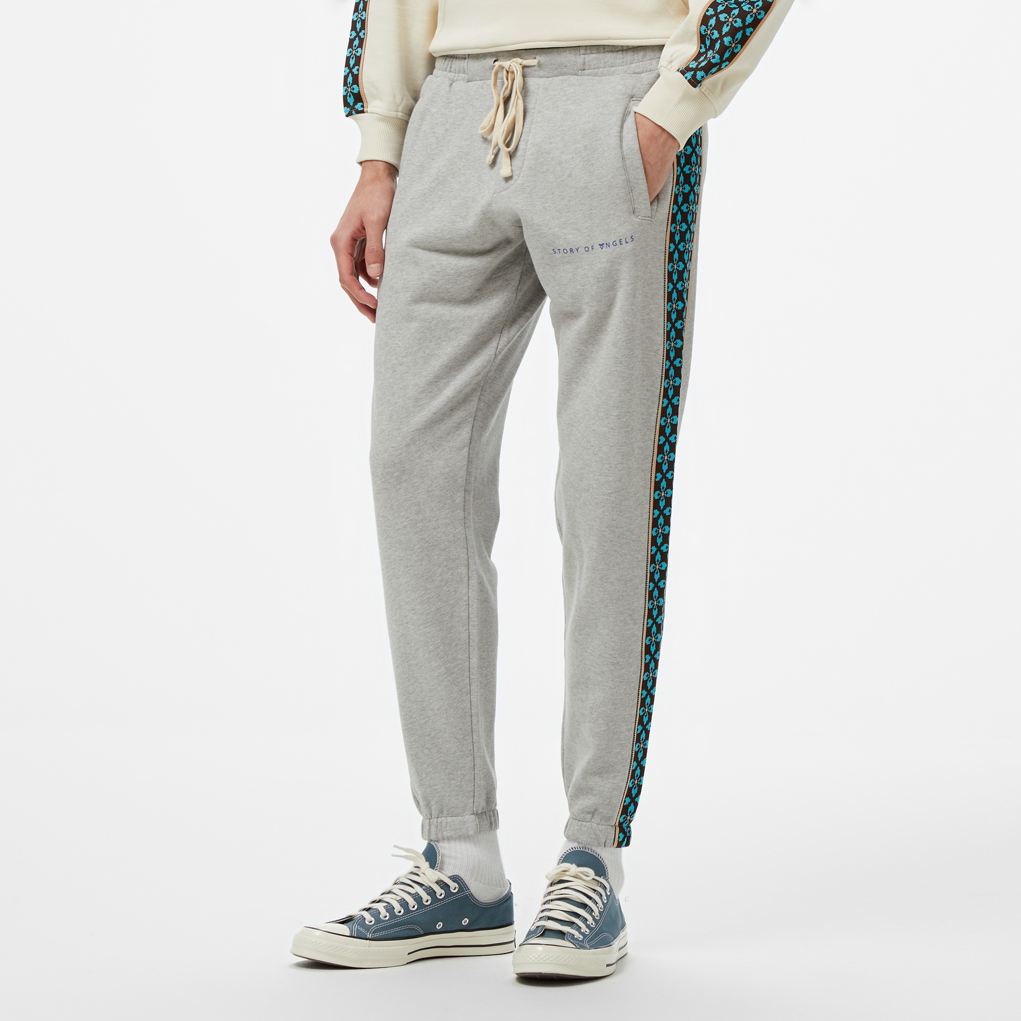 Story Of Angels Soa Dream Logo Band t Erkek Gri Eşofman Altı