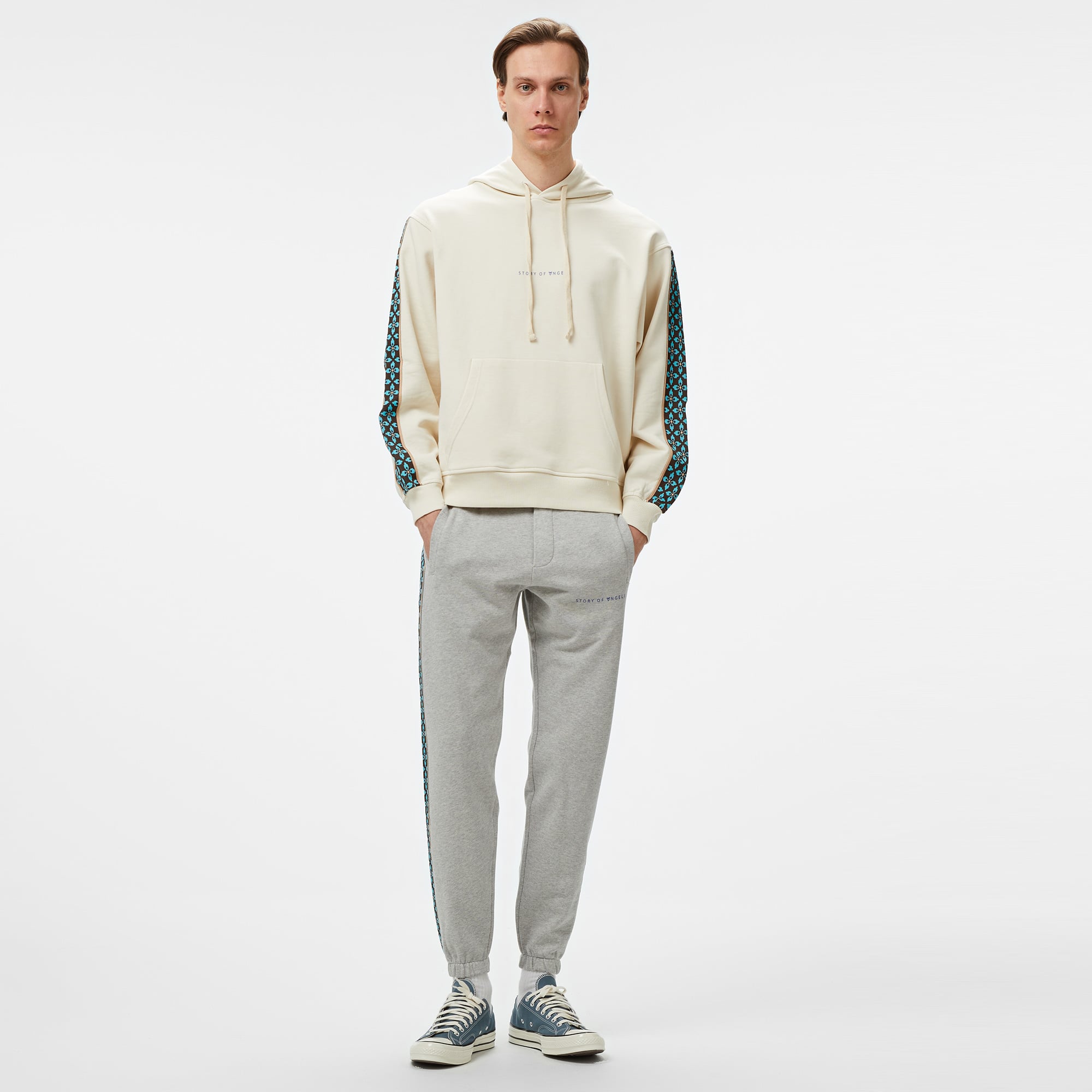  Story Of Angels Soa Dream Logo Band t Erkek Gri Eşofman Altı