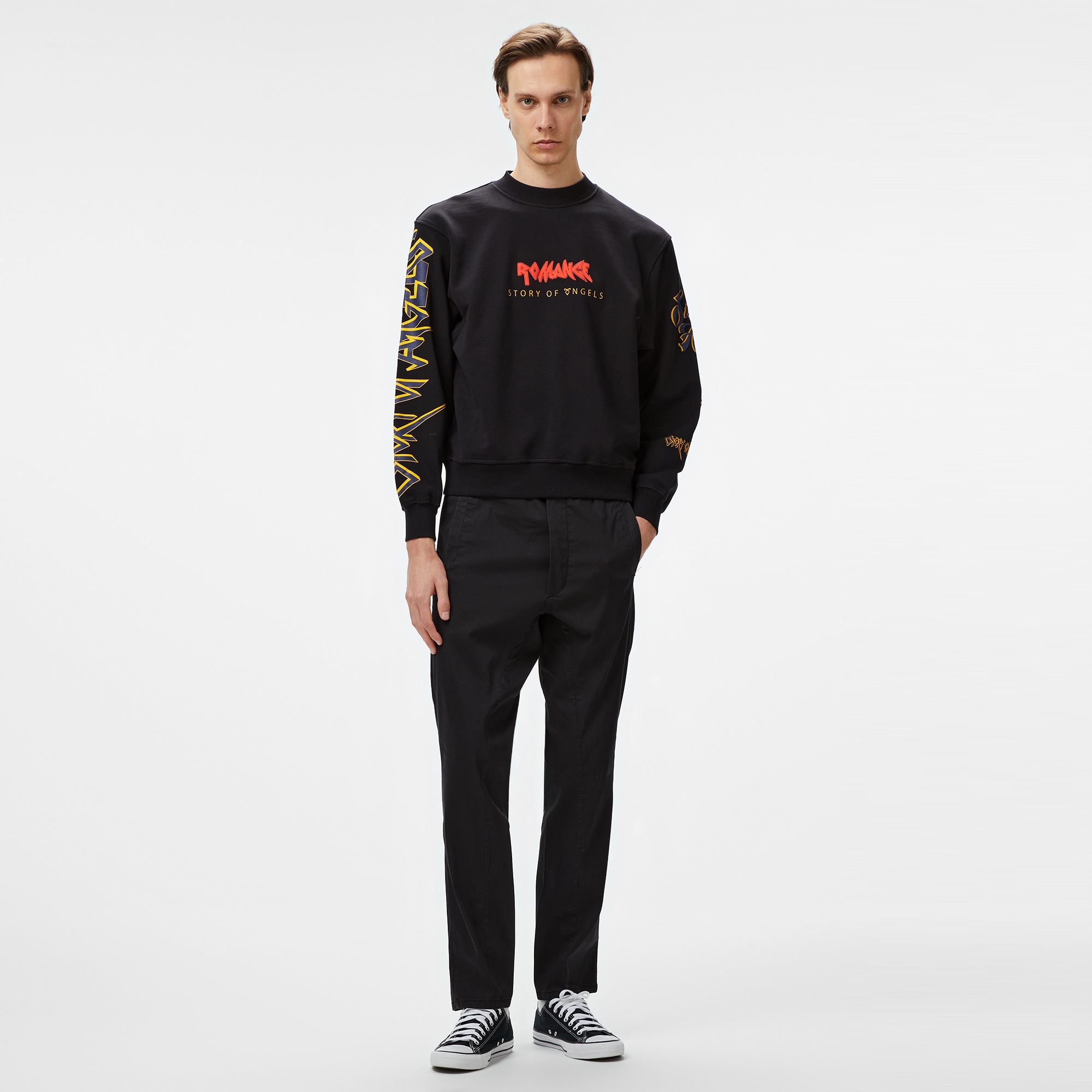 Story Of Angels Soa Luxury Shalvar  Erkek Siyah Pantolon