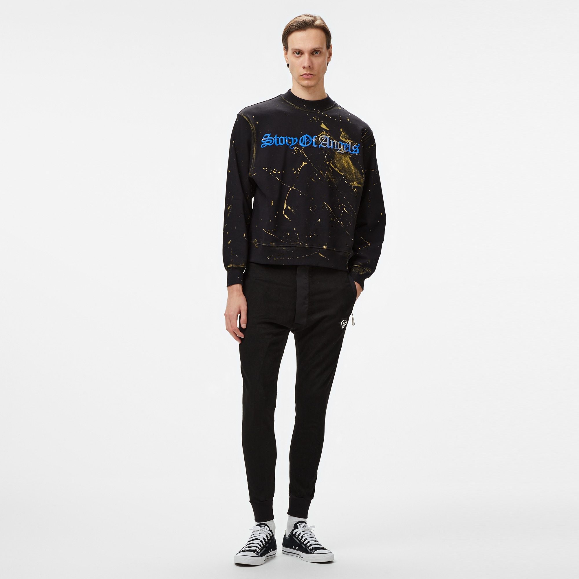 Story Of Angels Soa Dream Slim Shalvar Jogger Erkek Siyah Pantolon