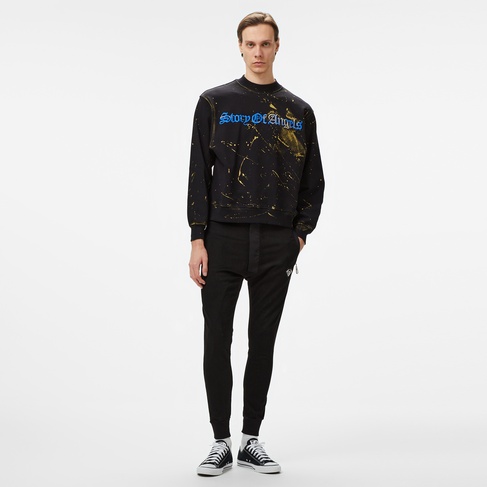  Story Of Angels Soa Dream Slim Shalvar Jogger Erkek Siyah Pantolon