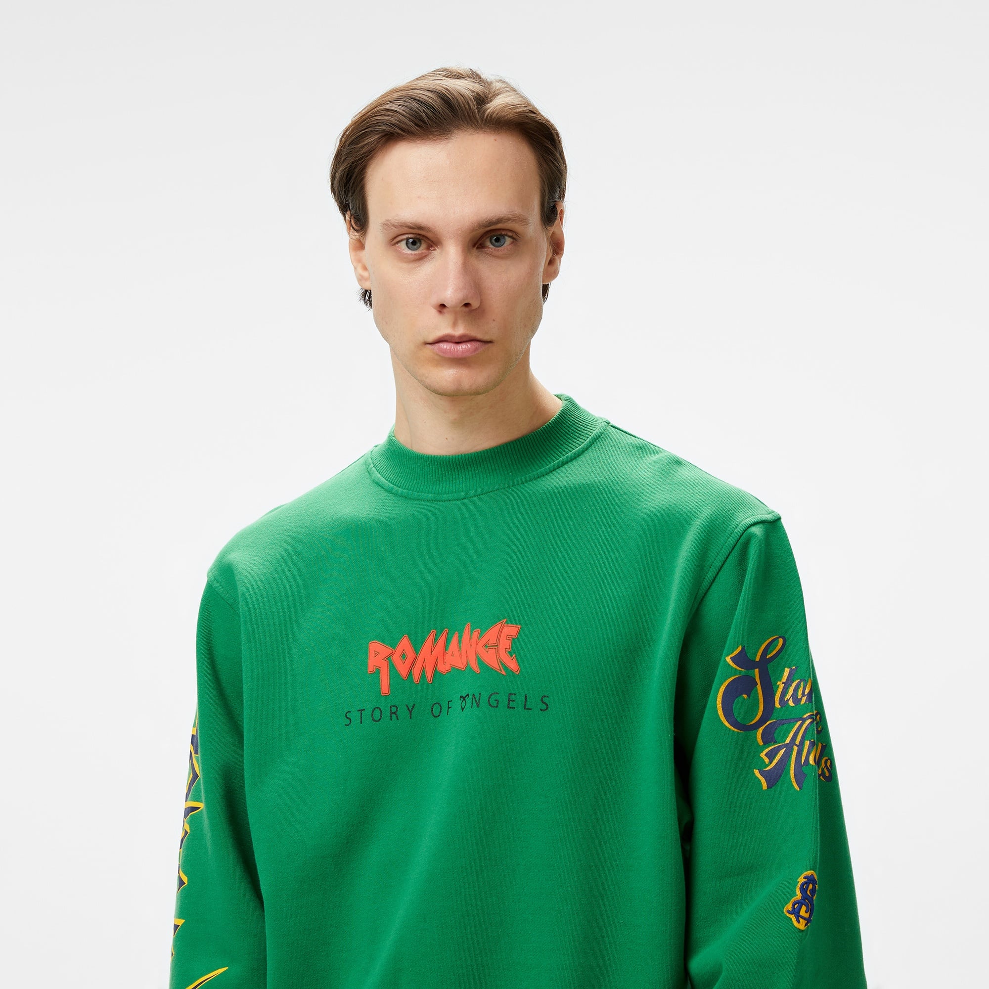 Story Of Angels Soa Budha Dream Romance  Erkek Yeşil Sweatshirt