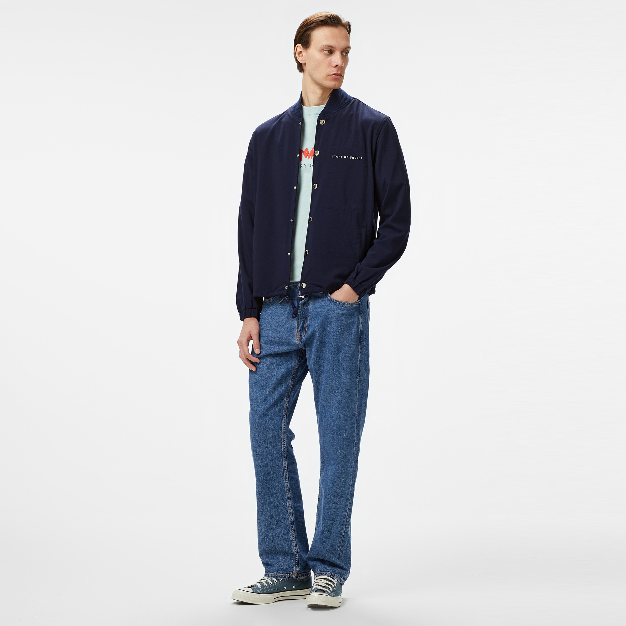 Story Of Angels Romance College  Erkek Lacivert Ceket