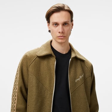  Story Of Angels Soa Dream Logo Band Lana Wool Oversized  Erkek Yeşil Ceket