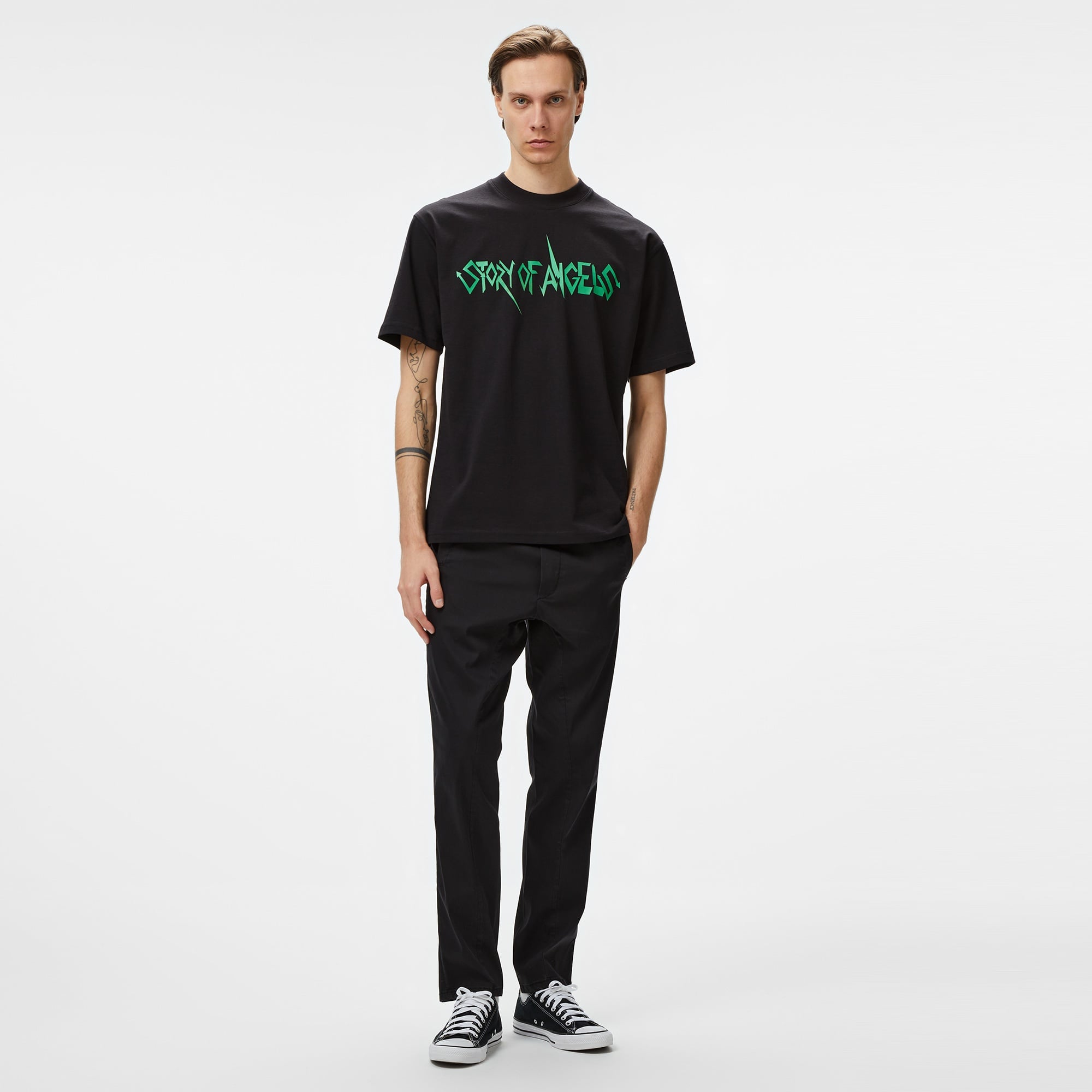 Story Of Angels Soa Budha Dream  Erkek Siyah T-Shirt