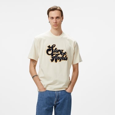  Story Of Angels Soa Graffiti Emb. Erkek Krem T-Shirt