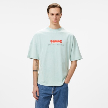  Story Of Angels Soa Budha Dream Water Colour   Erkek Mavi T-Shirt