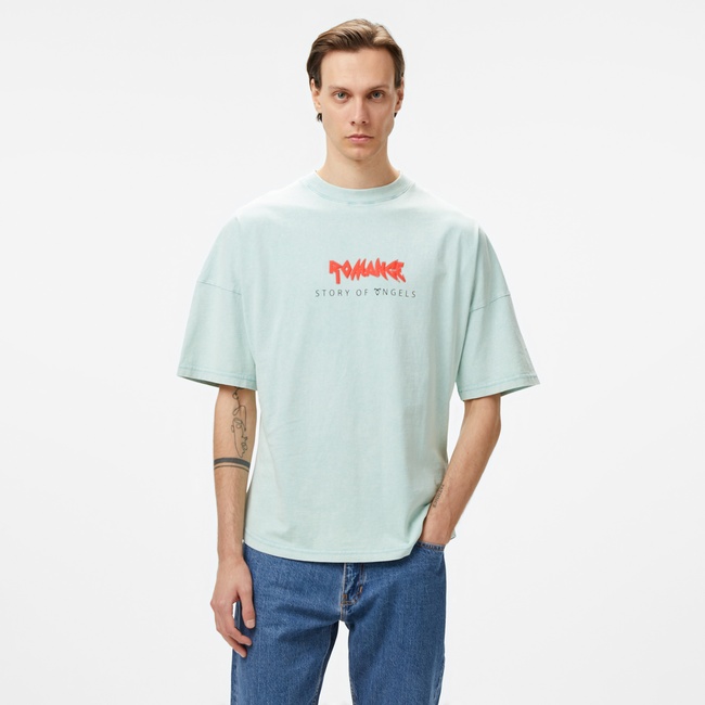  Story Of Angels Soa Budha Dream Water Colour   Erkek Mavi T-Shirt