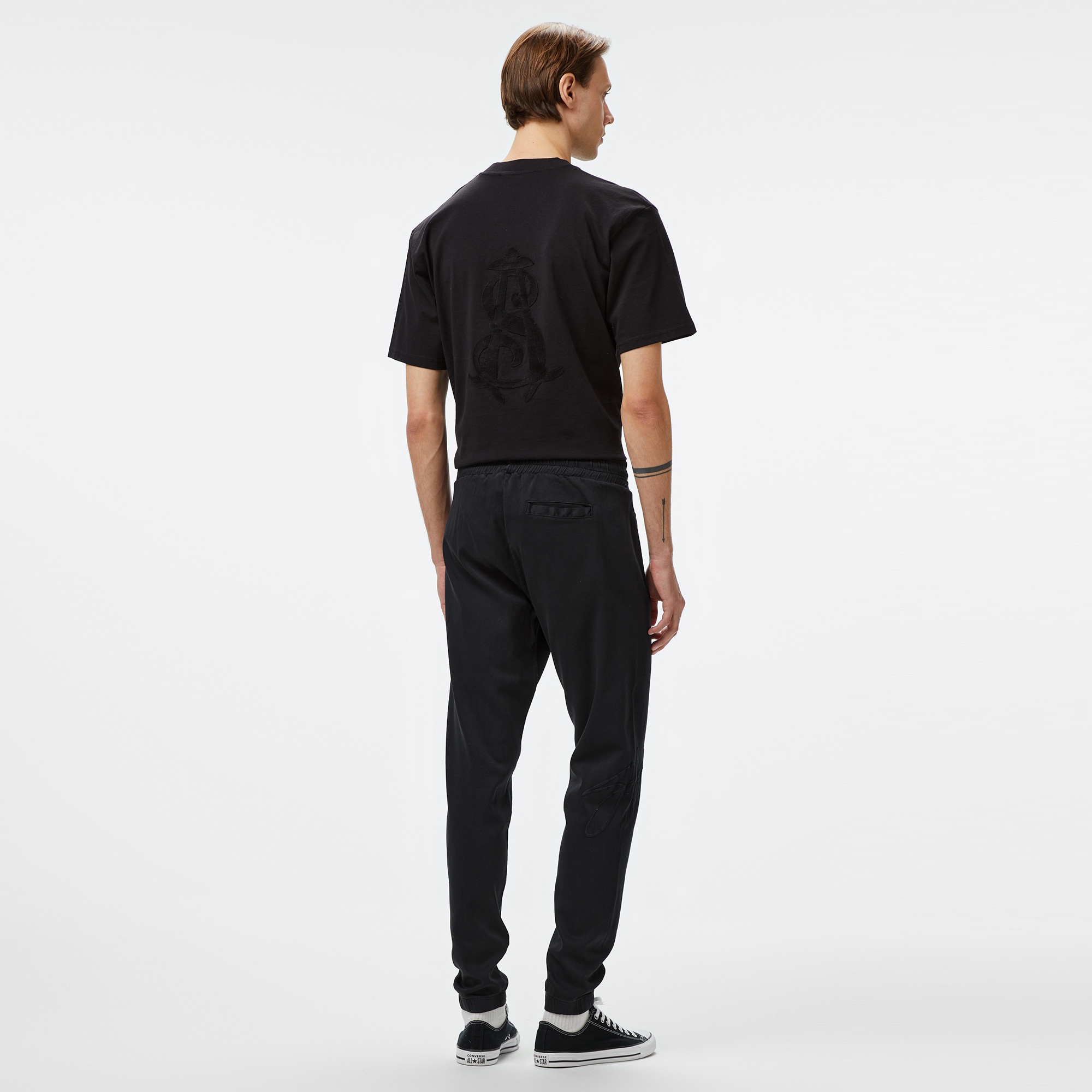 Story Of Angels Dream Logo Band Erkek Siyah Eşofman Altı