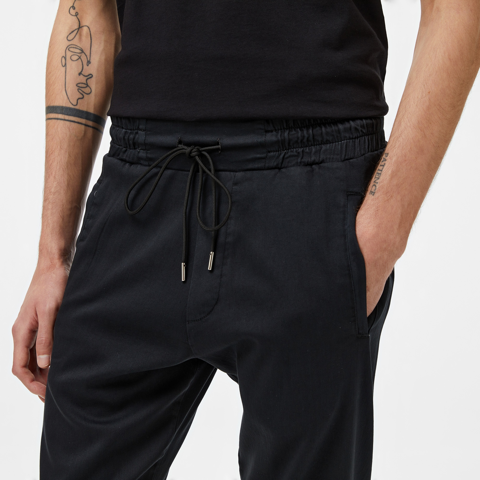 Story Of Angels Dream Logo Band Erkek Siyah Eşofman Altı