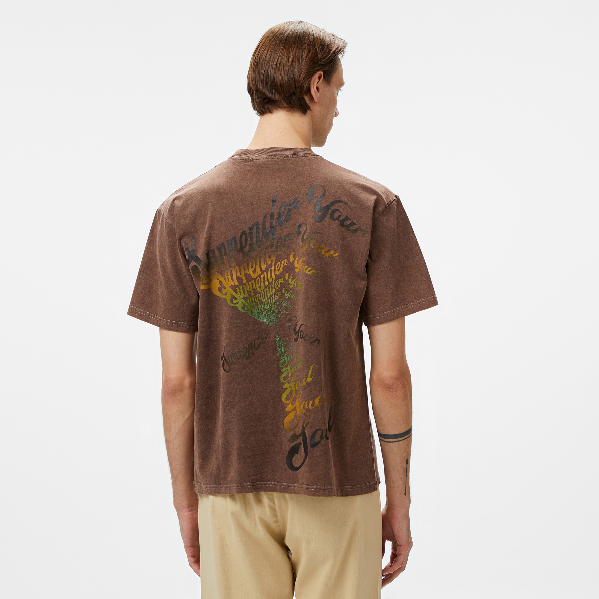 Story Of Angels Soa Surrender Your Soul  Erkek Kahverengi T-Shirt