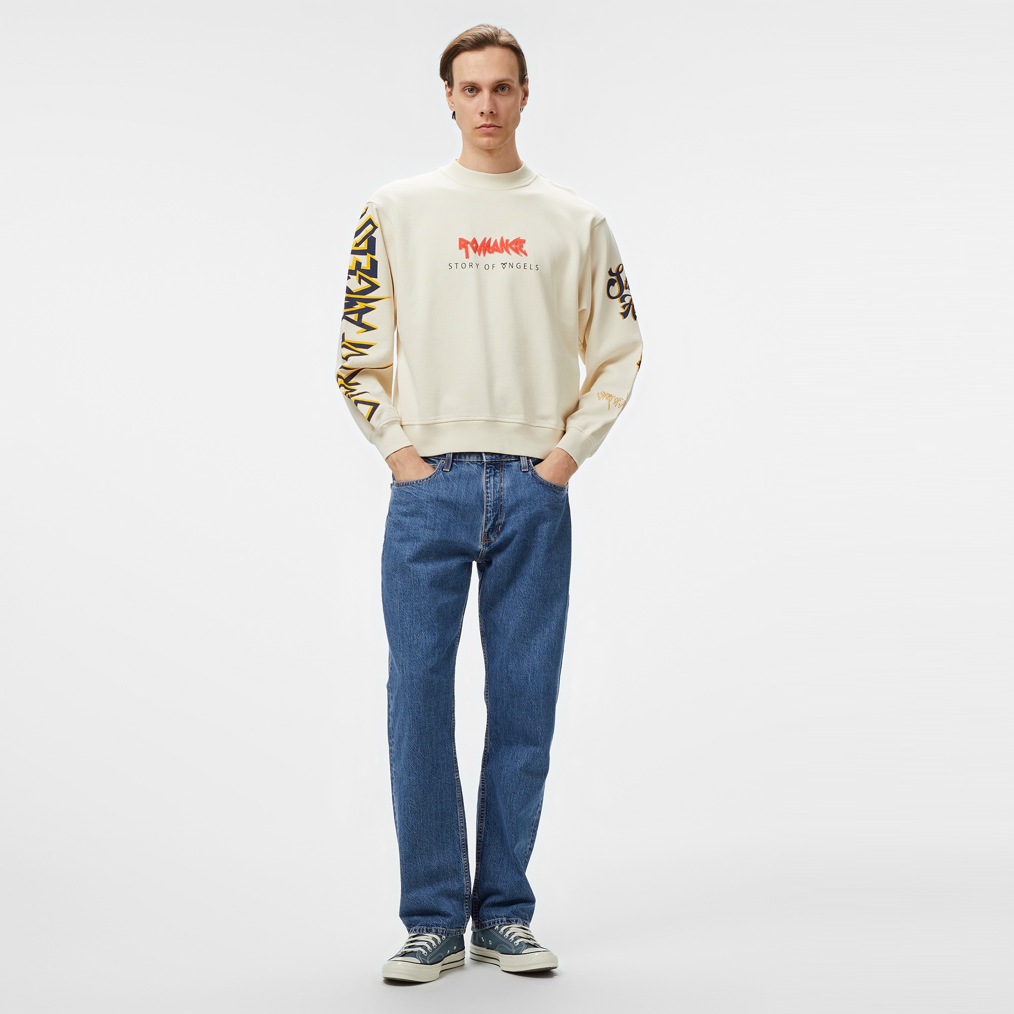 Story Of Angels Budha Dream Water Colour Erkek Krem T-Shirt