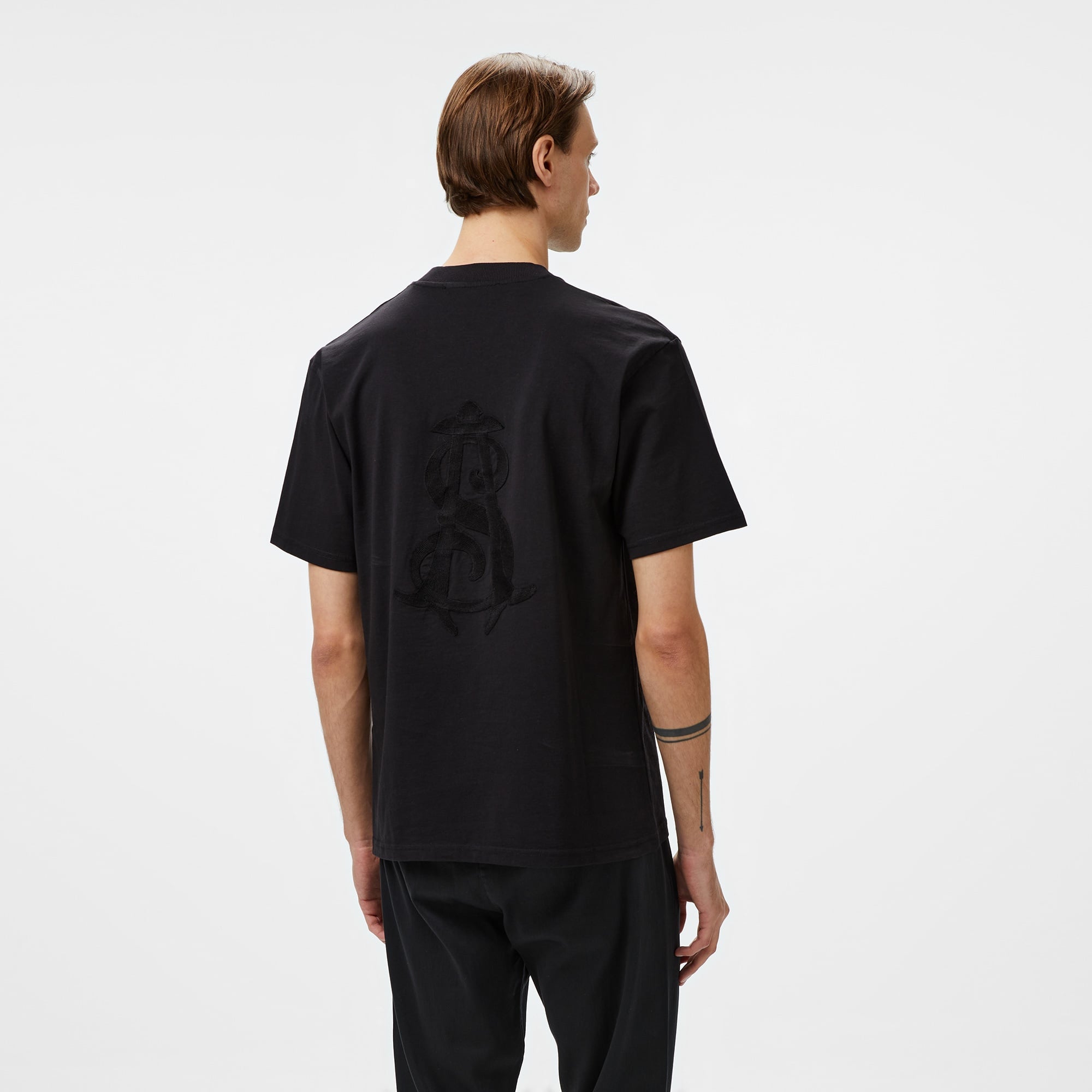 Story Of Angels Gold Angel Hand-Dye Erkek Siyah T-Shirt