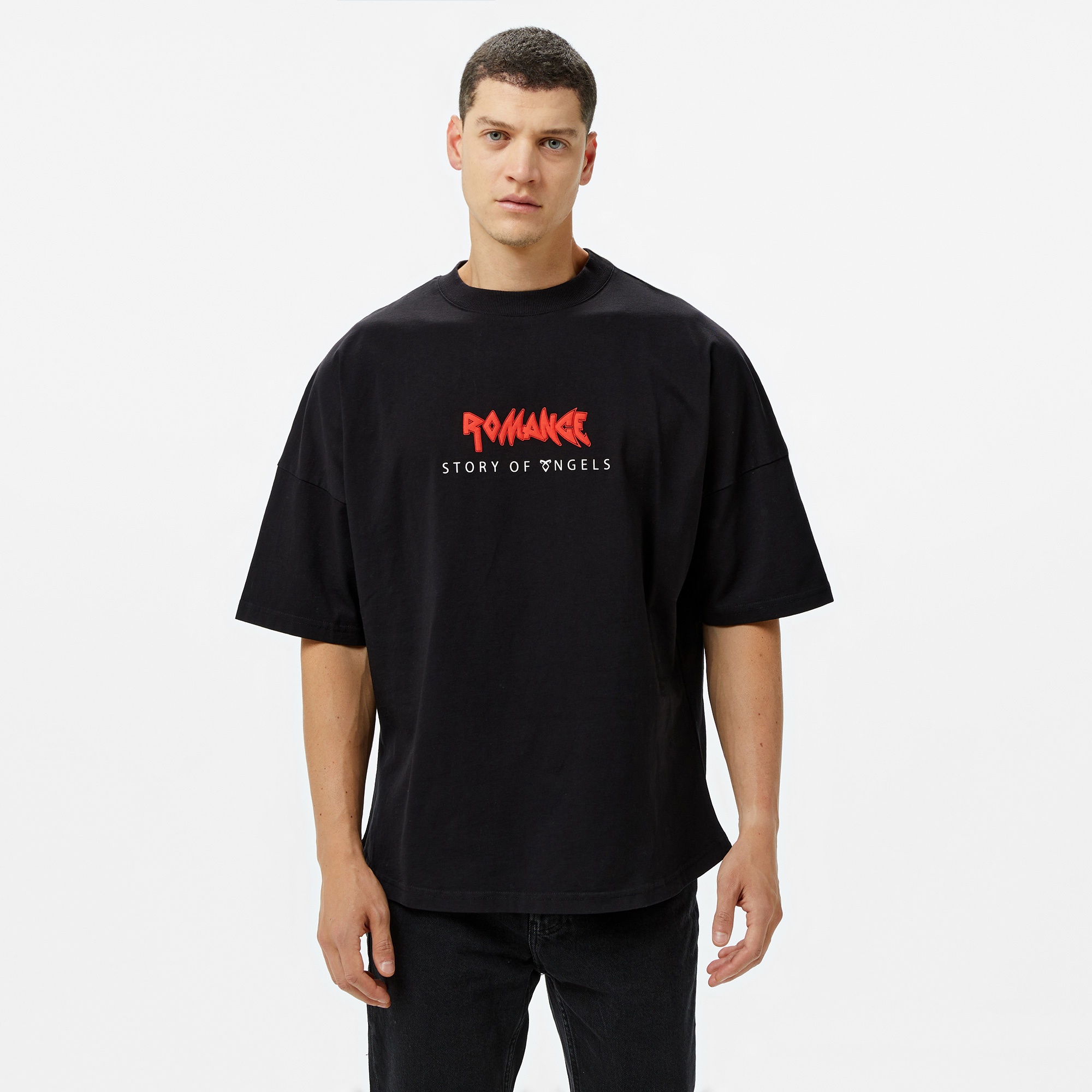 Story Of Angels Ganesha Dream Erkek Siyah T-Shirt